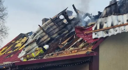 Pożar domu w Drozdowicach Małych