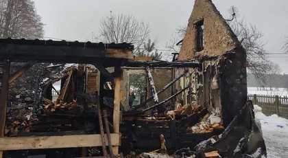 Pożar domu w Biestrzykowie Wielkim