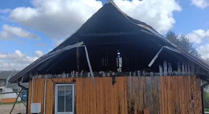 Pożar domu w miejscowości Rydzewo-Świątki