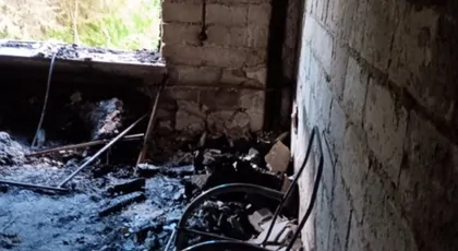 Pożar domu w Łysej Górze