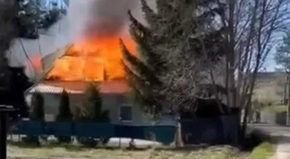 Pożar domu w Chabówce