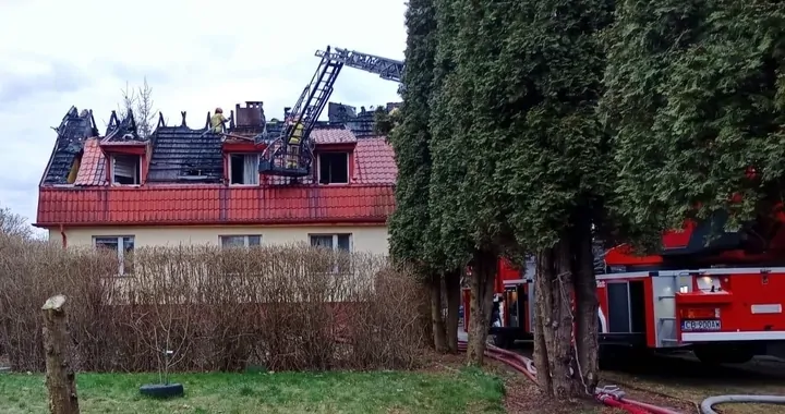 Pożar domu w Maksymilianowie