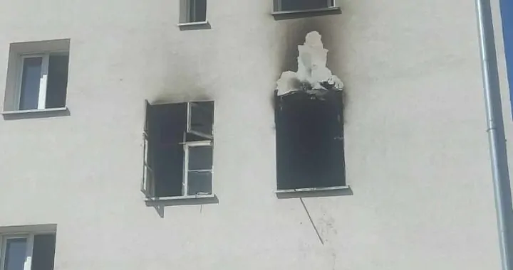 Pożar mieszkania na Płk. Dąbka