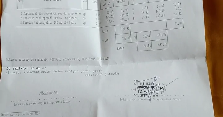 Własne 4 kąty przy chorobie