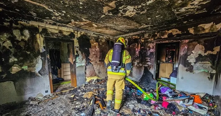 Pożar w miejscowości Gaj