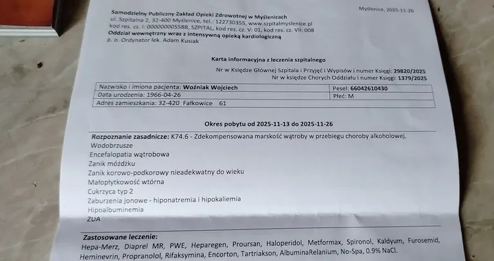 Pomoc w leczeniu+rehabilitacja