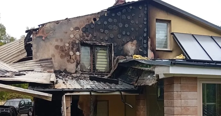 Pożar w miejscowości Zielonagóra