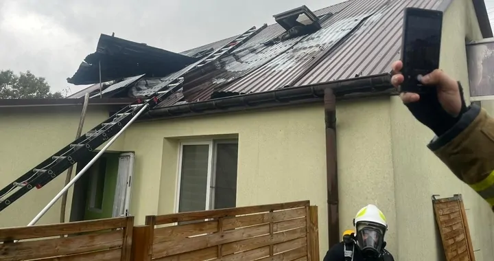 Pożar domu w Tomaszowicach