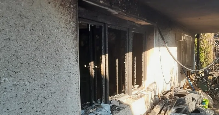 Pożar domu w Myślenicach