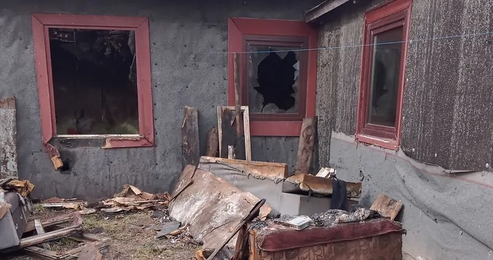 Pożar domu w Ostrowi Mazowieckiej