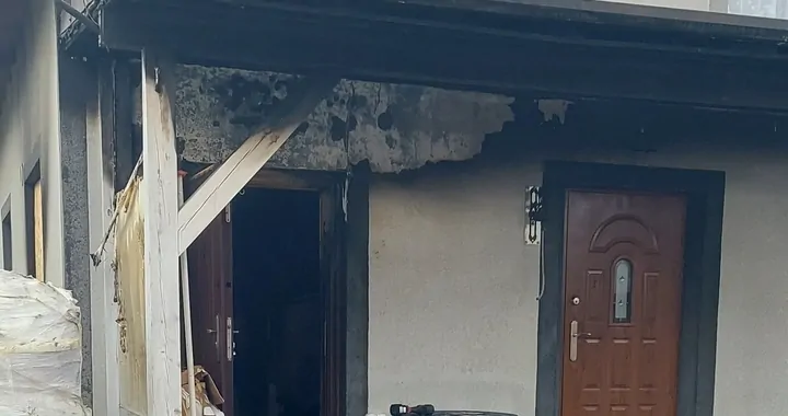 Pożar w miejscowości Rataje