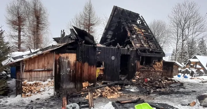Pożar w miejscowości Strzebowiska