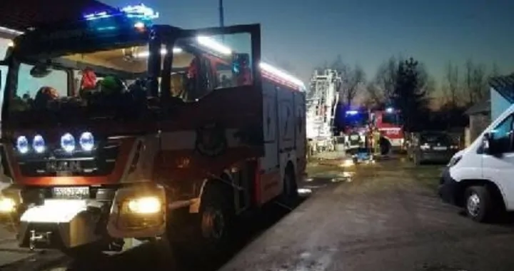 Pożar domu w Przemysławiu