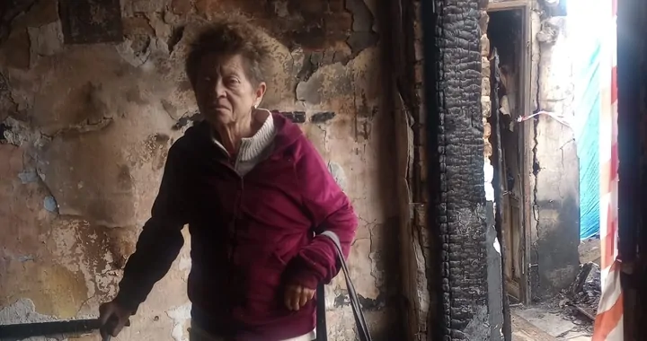 Pożar w miejscowości Klimontów - Olga Smołińska