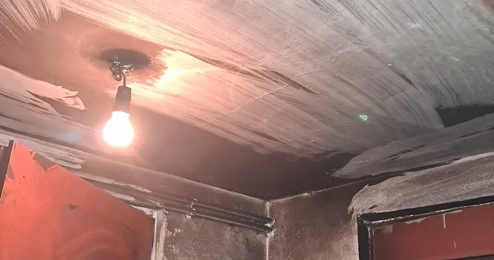 Pożar domu w miejscowości Baraki
