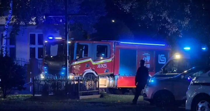 Nocny pożar mieszkania w Lubrańcu.