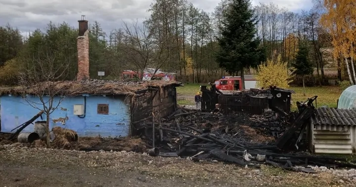Pożar w miejscowości Wiatowice