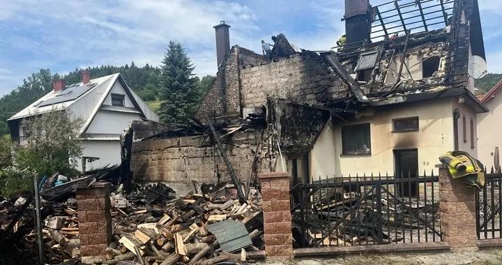 Pożar w Skomielnej Czarnej