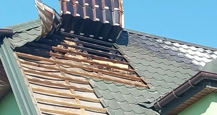 Pożar domu w miejscowości Jasień