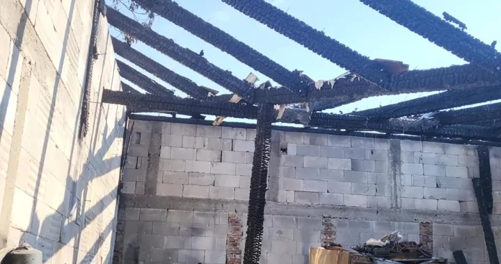 Pożar domu w Krzeszowicach