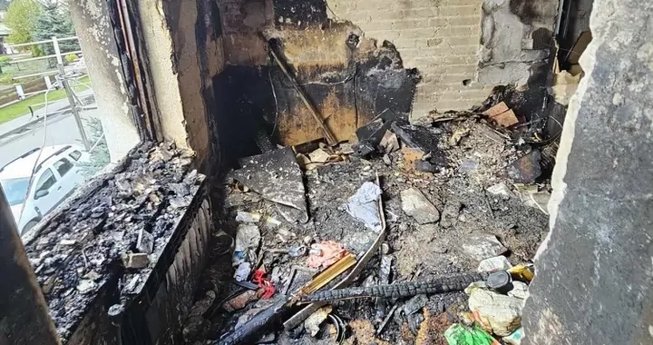 Pożar kamienicy w Wituniu