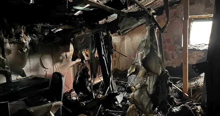 Pożar w miejscowości Rudze