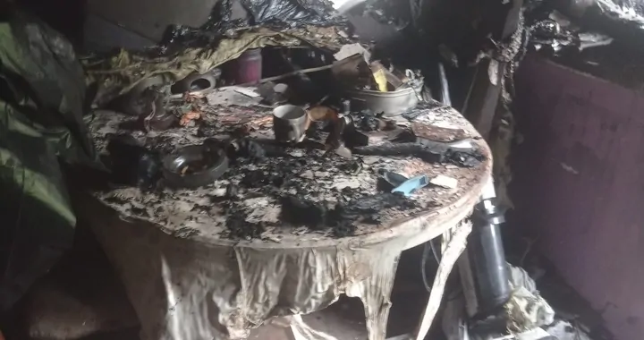 Pożar mieszkania na Mokotowie
