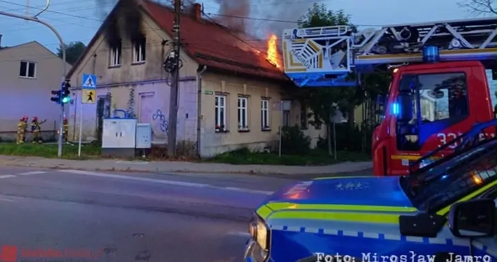 Pożar w Bielsku-Białej przy ul. Marii Konopnickiej – straciliśmy praktycznie wszystko