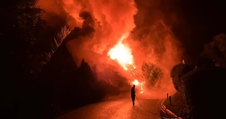 Pożar domu w Świeciu