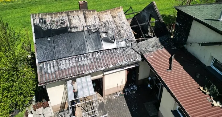 Pożar w miejscowości Góra