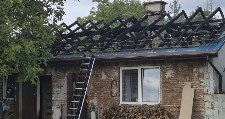 Pożar domu w Tarnawcach
