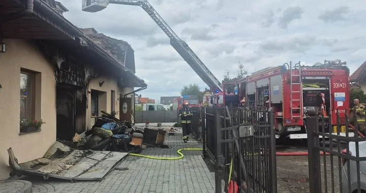 Pożar w miejscowości Skwierzynka