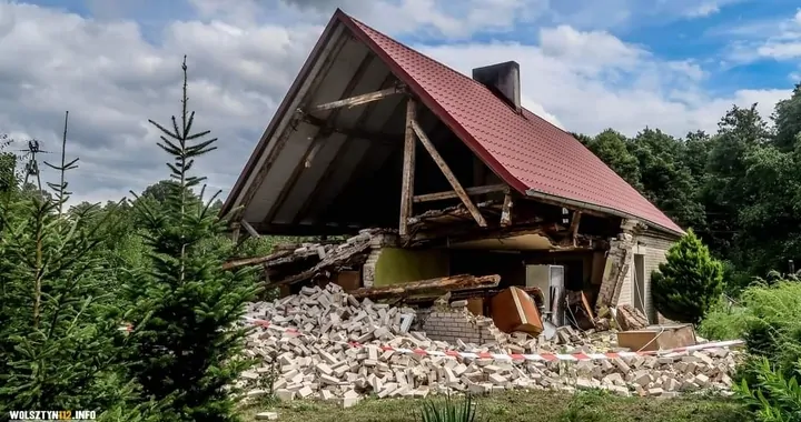 Wybuch gazu w miejscowości Wilcze