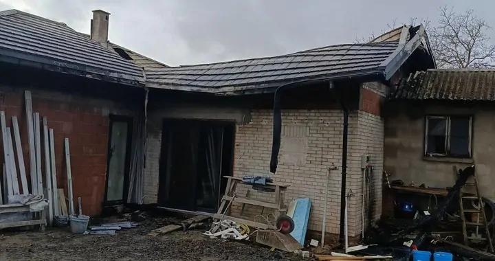 Pożar w miejscowości Wola Klasztorna