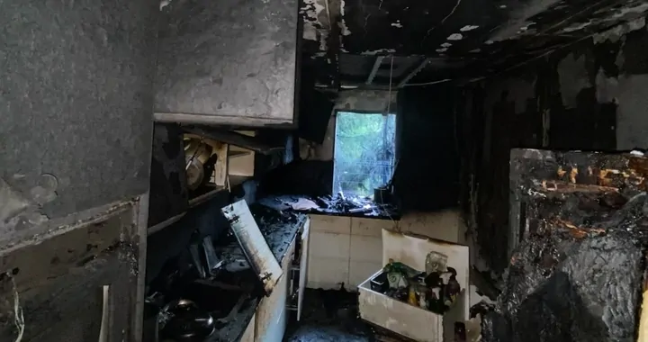 Pożar domu w miejscowości Gałków Mały