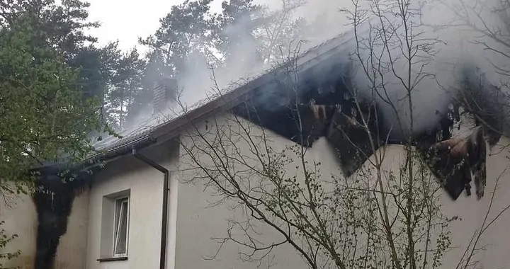 Pożar domu w Nowym Brańszczyku