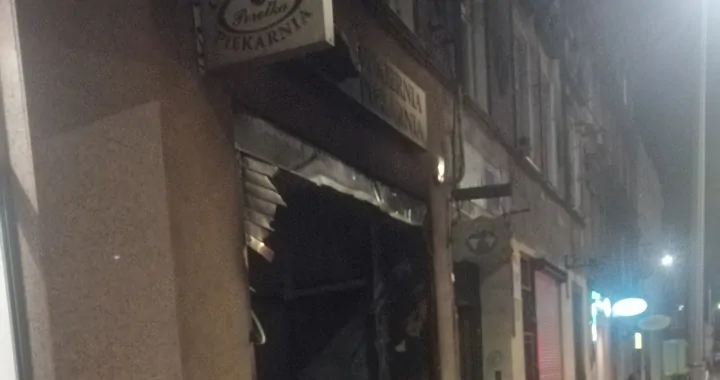 Pożar piekarni ,,Perełka'' w Bytomiu