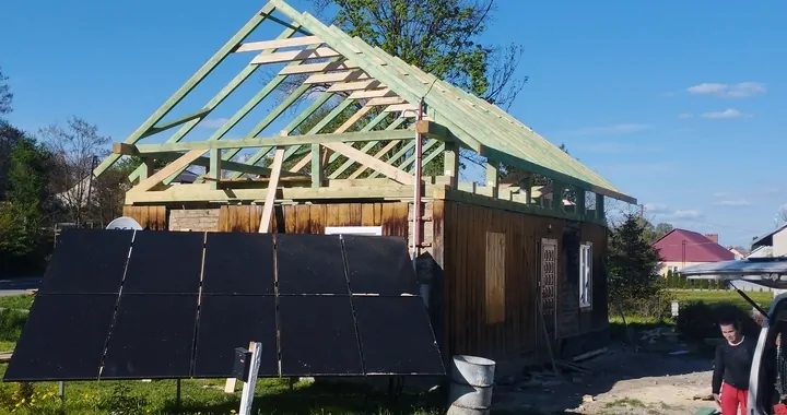 Pożar domu w Rączynie