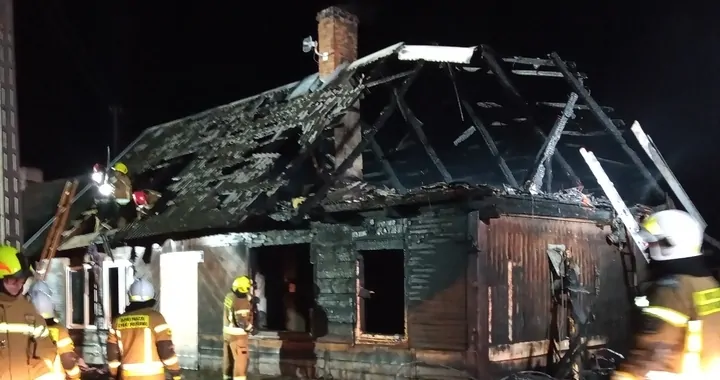 Pożar domu w Wąsoszu