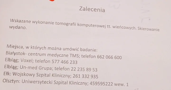 Na rehabilitację i leczenie