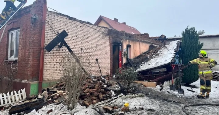 POŻAR DOMU W KOLOSACH