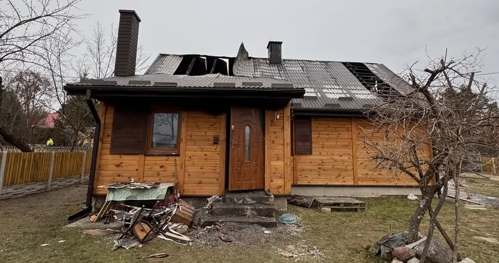 Pożar w miejscowości Bukowa