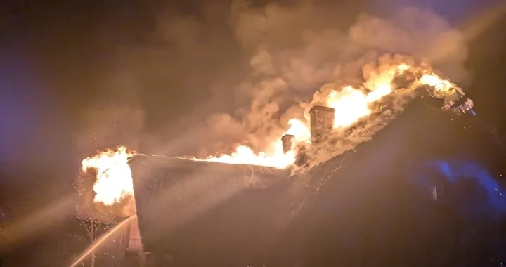 Pożar w miejscowości Wapnica