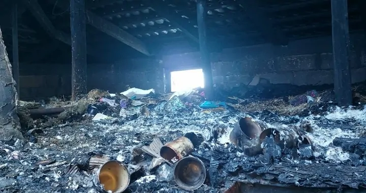 Pożar w miejscowości Radawczyk Kolonia Pierwsza