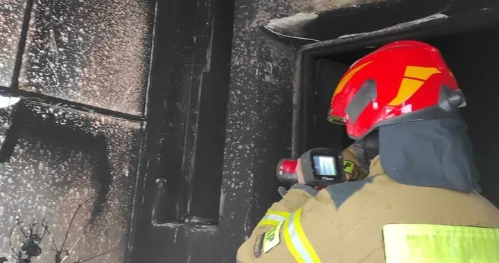 Pożar domu w Jędrychowie