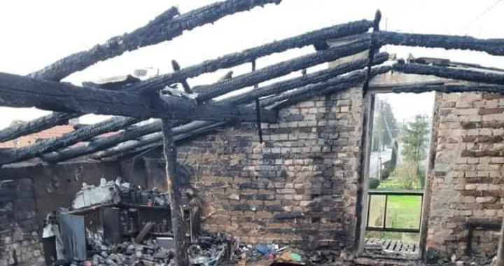 Pożar domu w Kleszczewie Kościerskim