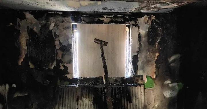 Pożar domu w Klenicy