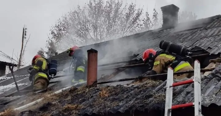 Pożar domu w Woli Filipowskiej