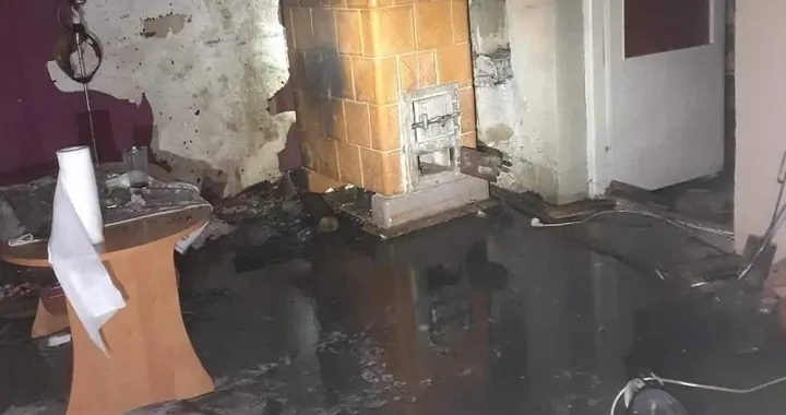 Pożar w miejscowości Buszewo