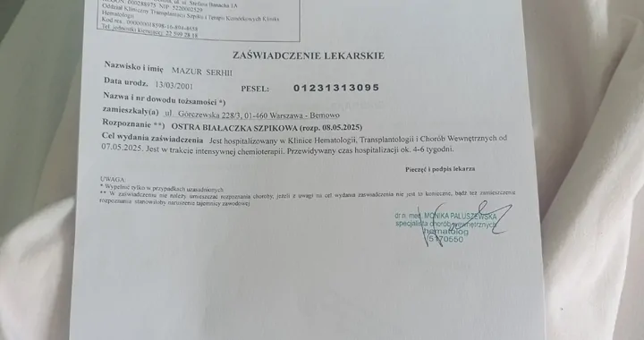 Ostra białaczka szpikowa. AML